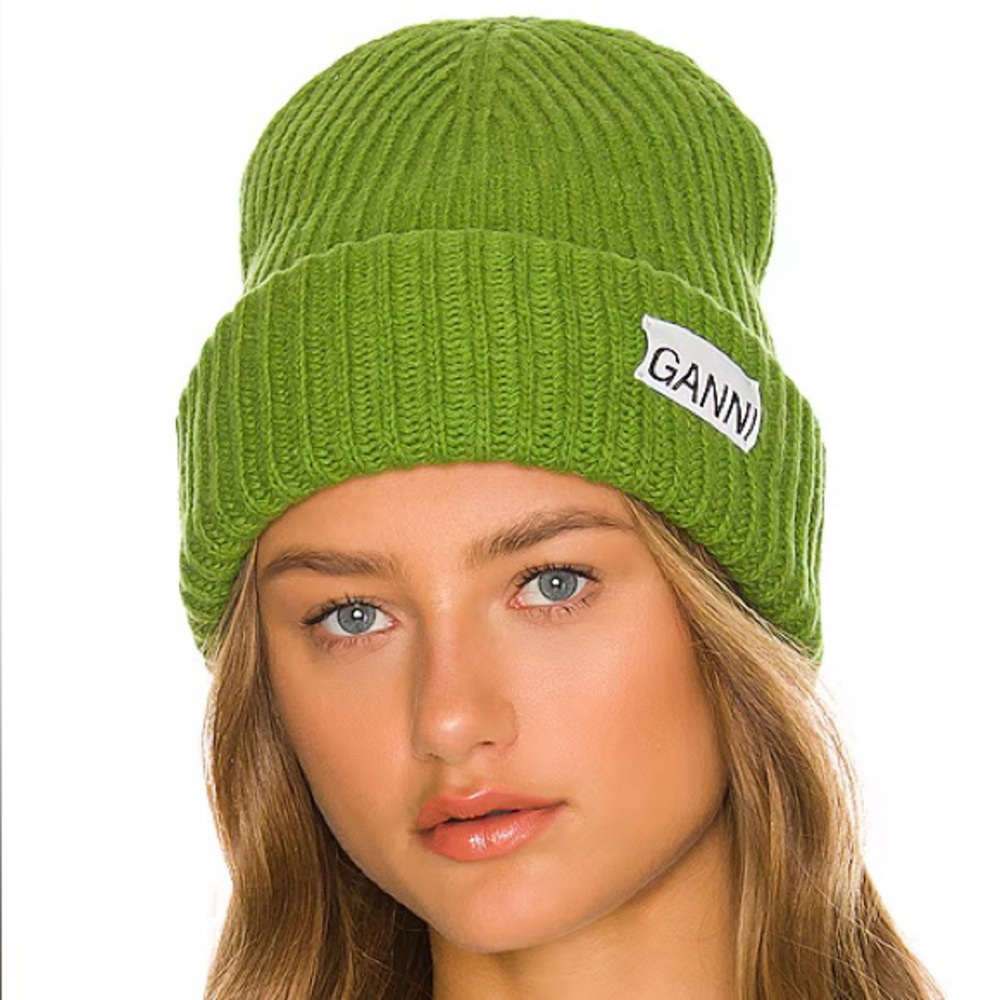 GANNI Oversized Wool Beanie